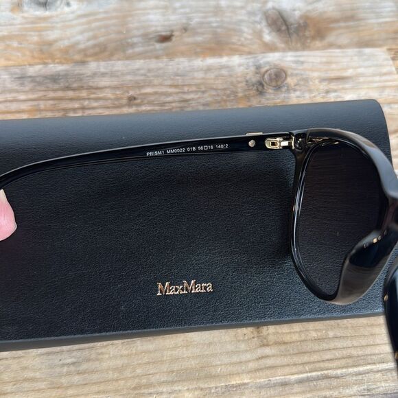 NWT MaxMara Prism Black Sunglasses - Picture 6 of 9